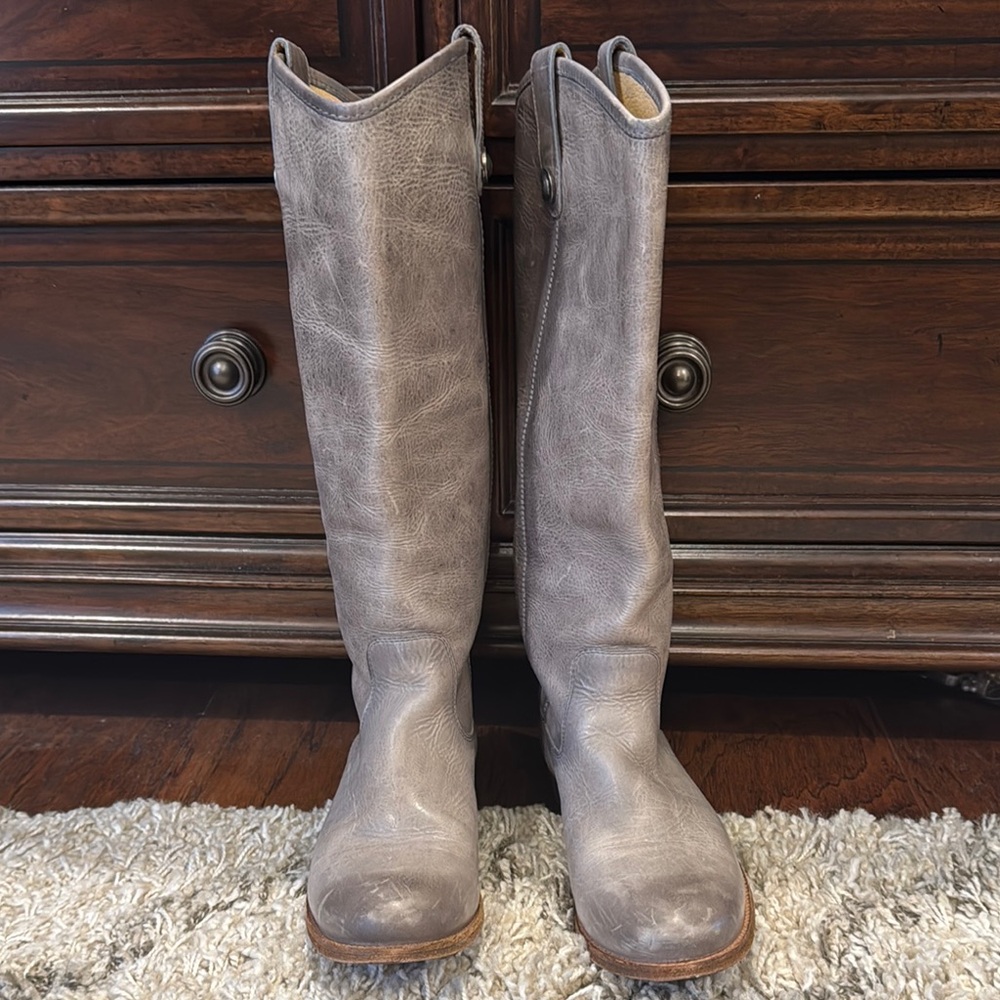 Frye Women's Gray Heeled Boots